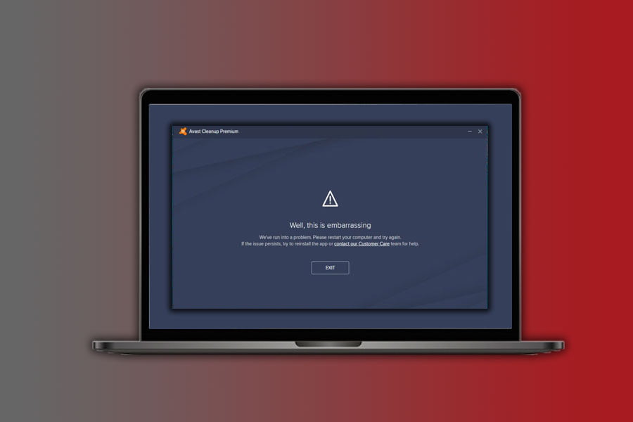 avast cleanup premium not opening