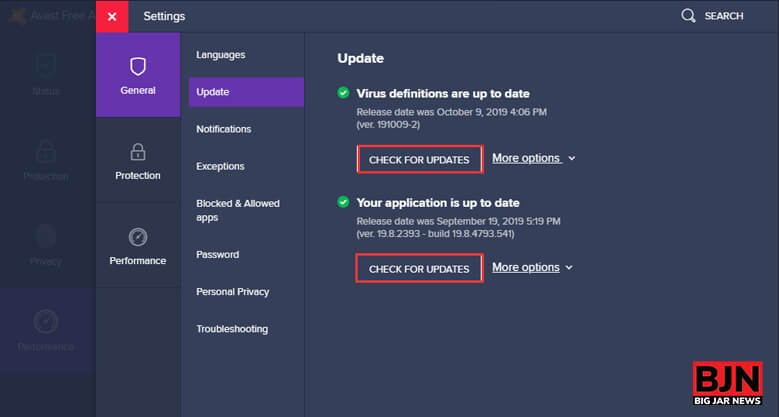 Update Avast To Its Latest Version