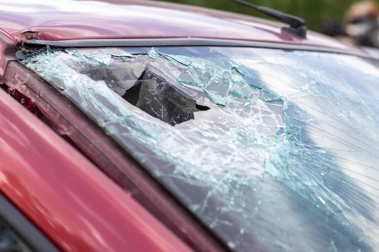 Car Windshield Damage