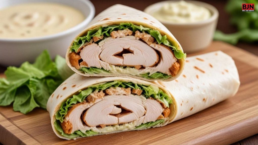 Roll up Turkey with Lettuce