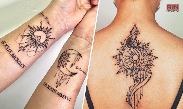 Mandala Sun And Moon Tattoo