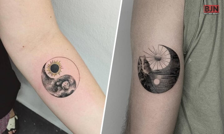 Sun And Moon Yin Yang Tattoo