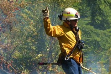 Wildfire Near Lake Louise Road