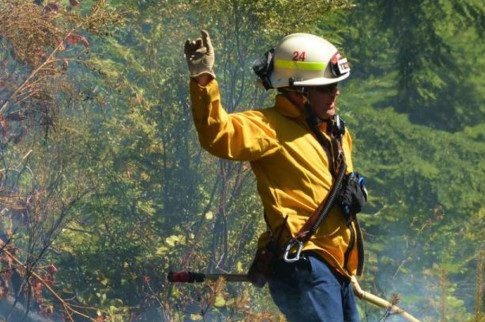 Wildfire Near Lake Louise Road