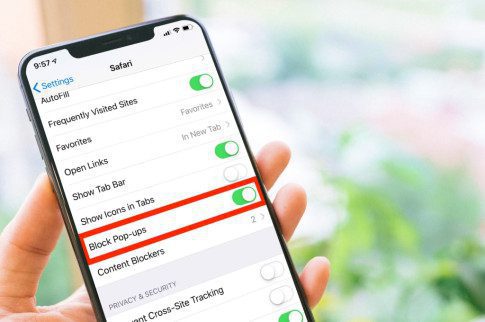 how to turn off pop up blocker on iPhone