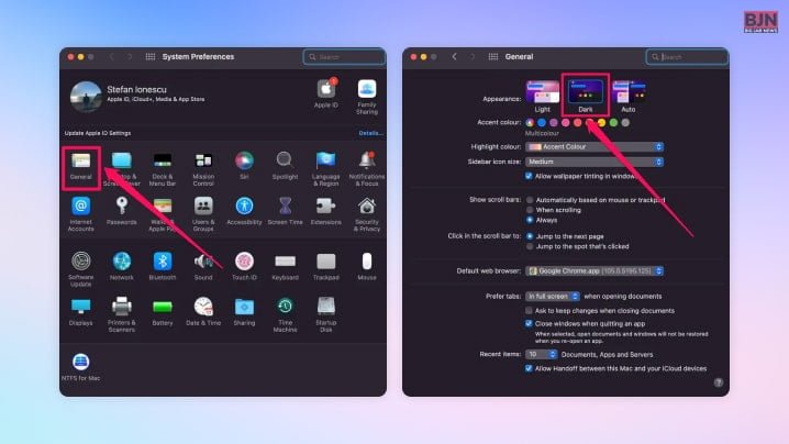 The Procedure Of Enabling Dark Mode Of Chrome Browser On A Mac