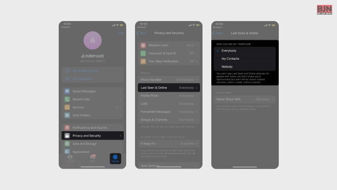 Let's Discuss How To Hide The 'Last Seen' Updates On Telegram
