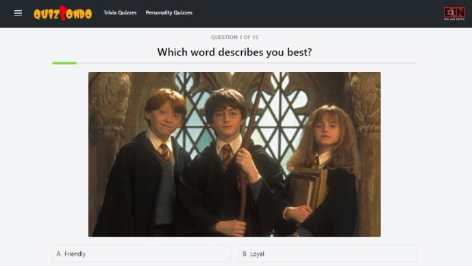 Quizondo's 15-question Harry Potter Quiz